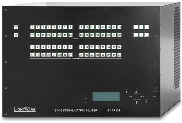 MX-FR33R | Modular Matrix 33x33 Crosspoint Size Frame