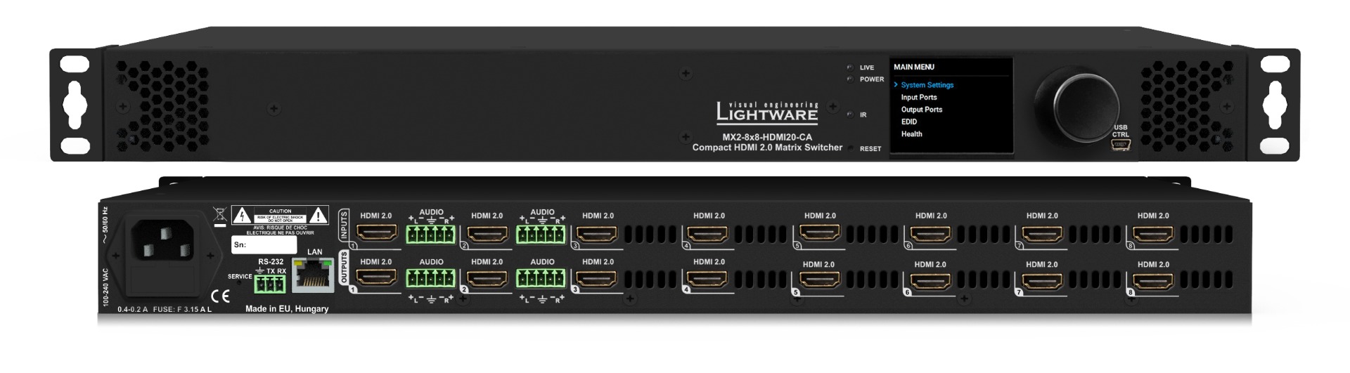 MX2-8x8-HDMI20-CA