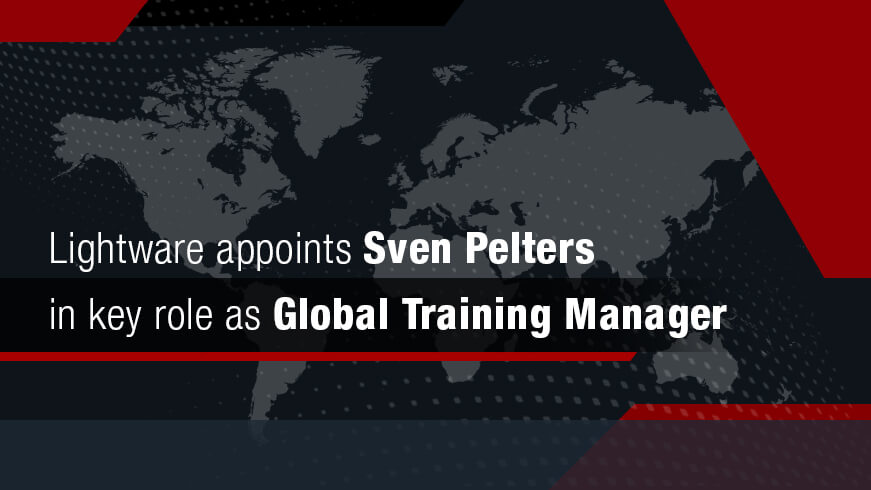 Lightware appoints Sven Pelters as Global Training Manager